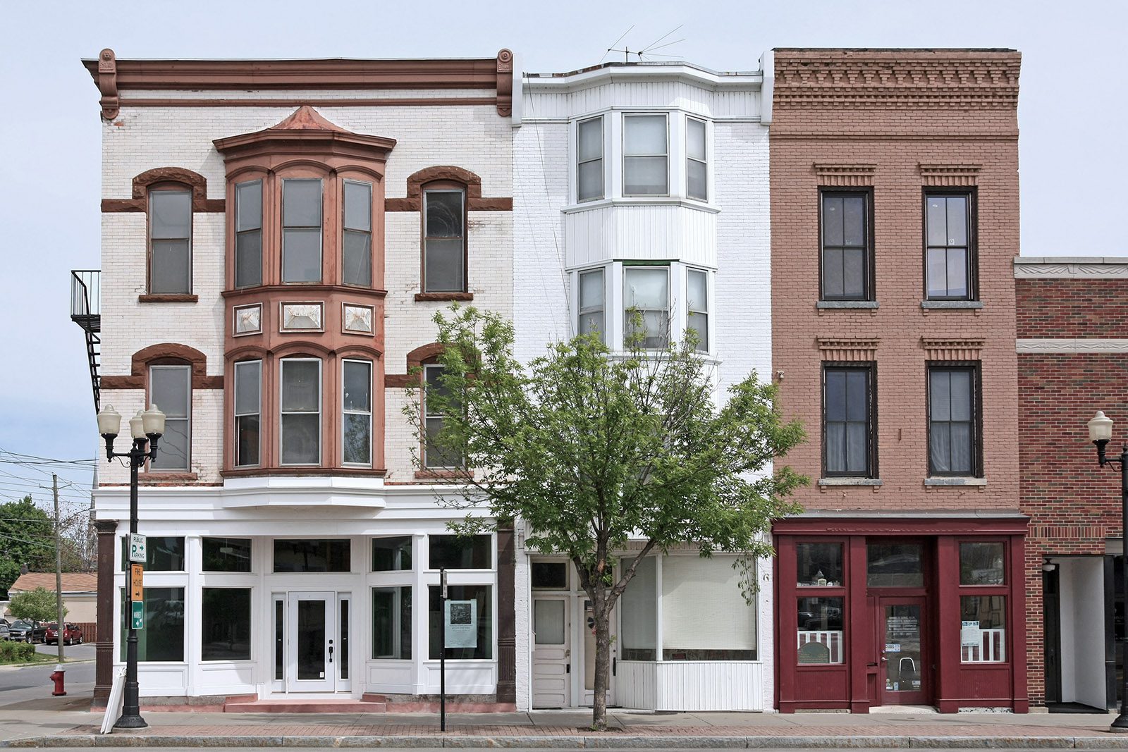 Old-fashioned storefronts